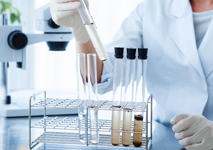 Laboratório – tubos de ensaio
